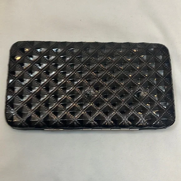 Bags Black Hard Case Clutch Wallet Bag Poshmark